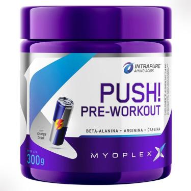 Imagem de Pre Workout Push Cafeina Beta Alanina Arginina 300g Myoplex Sabor:Energy Drink-Unissex