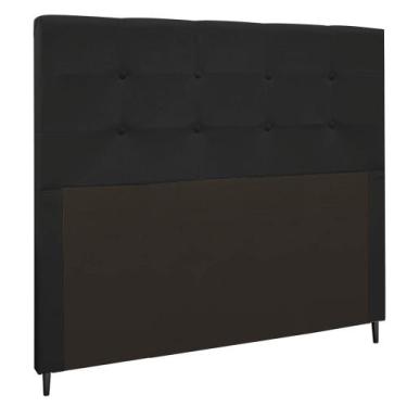 Imagem de Cabeceira Casal Queen Cama Box 160cm para Quarto Luna Suede M11 - D'Ro