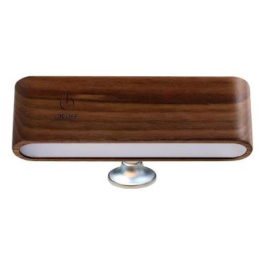 Imagem de Luminária Led Recarregável Parede/Mesa Sem Fio Mogno