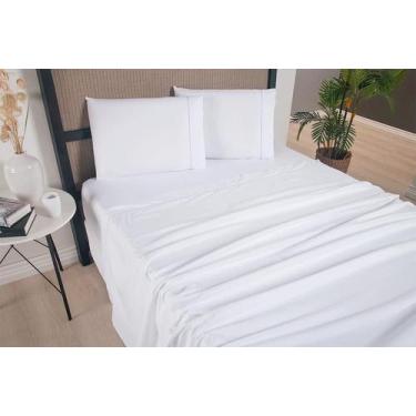 Imagem de Jogo de Lençol Versatile 4 Peças King 300 Fios Branco - Home Fernandes