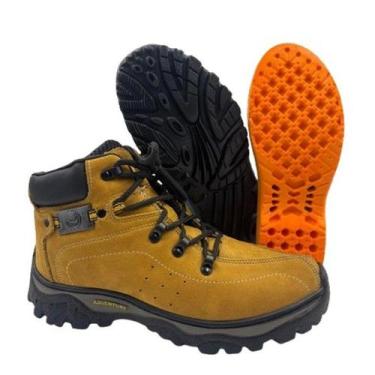 Imagem de Bota Botina Coturno Nobuk Segurança Sapatão Arthuro Mostarda - Catdrag