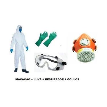 Imagem de Kit pintura macacão, óculos, luva e máscara - NewProt, XXG
