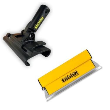 Imagem de Desempenadeira Massa Corrida Aço Inox Com Lâmina Flex e Suporte Evolut