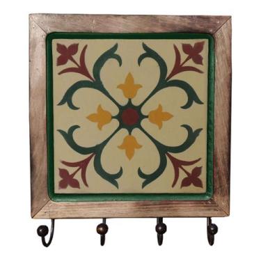 Imagem de Cabideiro Madeira Porta Chaves - Estilo Rústico, D1