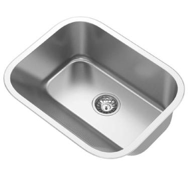 Imagem de Tanque de Lavar Roupa de Aço Inox 304 55x45cm Lavanderia - GoldenX