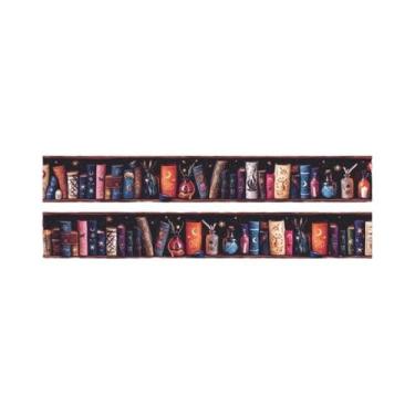 Imagem de Fita Adesiva Decorativa PET De 2m Da Série Magician Bookcase Para Scra