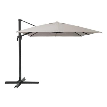 Imagem de Ombrelone Lateral Retangular Aluminio Bege Articulavel Miami