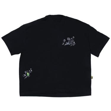 Imagem de Camiseta Lost X Bob Esponja Box Quadrada Bubble Preto-Masculino