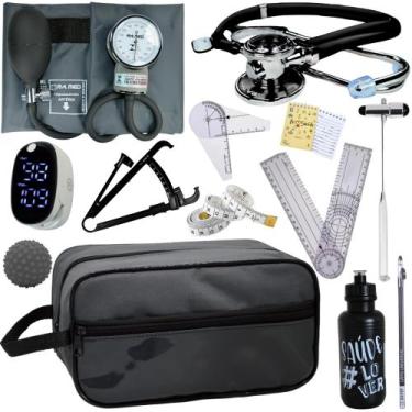 Imagem de Kit Fisioterapia Maleta Goniometro Martelo Buck Completo - Love Saude,