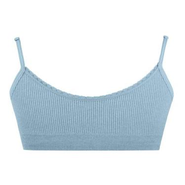 Imagem de Top Infantil Mescla Sem Costura Azul Gelo Zee Rucci, P