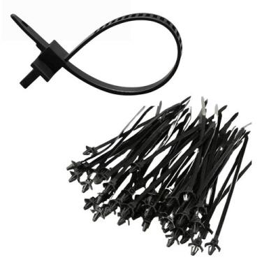 Imagem de Kit 100 Abraçadeiras Presilha Com Grampo 13cm - GEOBER