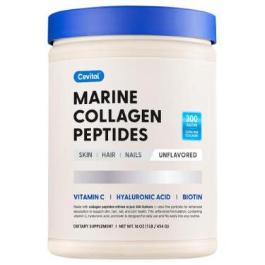 Imagem de Pó de Colágeno Cevitol Peptídeos Marinhos 454g Sem Sabor