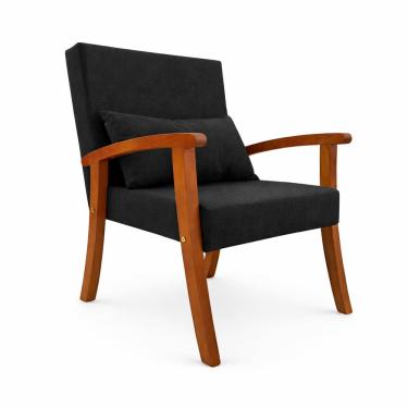 Imagem de Kit 2 Poltronas Jade Linho Premium Escritório Recepção Sala De Estar Decorativa