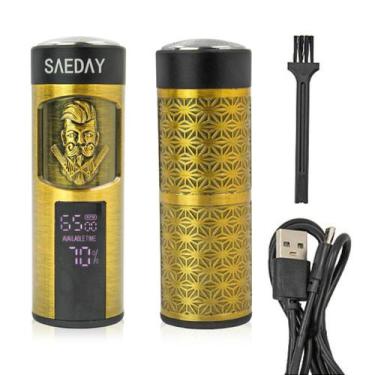 Imagem de Mini Barbeador Elétrico Portátil Recarregável Aparador De Pelos Do Nar