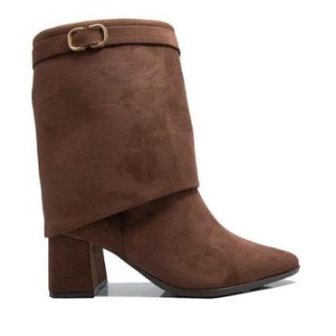 Imagem de Bota Via Marte Cano Médio Salto Bloco-Feminino