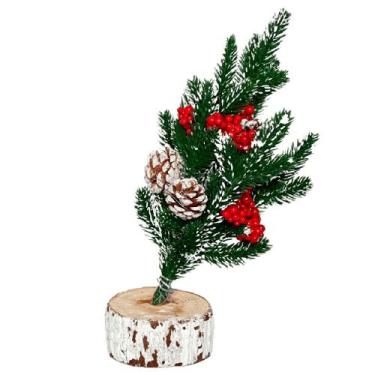 Imagem de Mini Árvore Natalina Decorada com Neve 31cm DRM2205 - COML BELATORRE