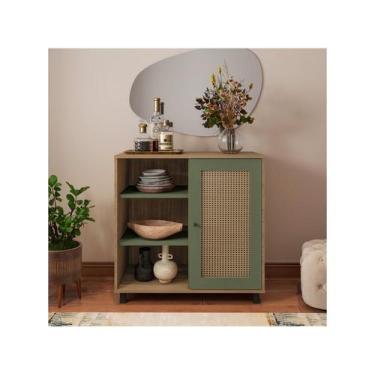 Imagem de Buffet 1 Porta Charlotte Verde - Artely, Carvalho e Menta