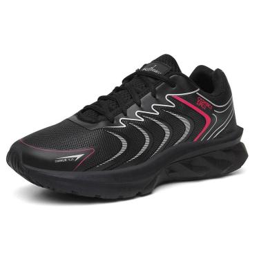 Imagem de Tenis Esportivo Feminino Fechamento Cadarço Solado EVA Leve Macio Treino Academia Caminhada-Feminino