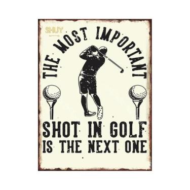 Imagem de Placa De Metal Vintage Para Golfe, Decoração Retrô De Parede Em Estanh