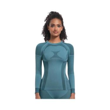 Imagem de Camisas De Yoga Femininas De Manga Longa Para Inverno, Fitness, Corrid