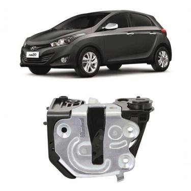 Imagem de Fechadura de Porta Dianteira Esquerda para Motorista HB20 HB20S 2012-2019 com Predisposição para Elétrica Encaixe Olhal