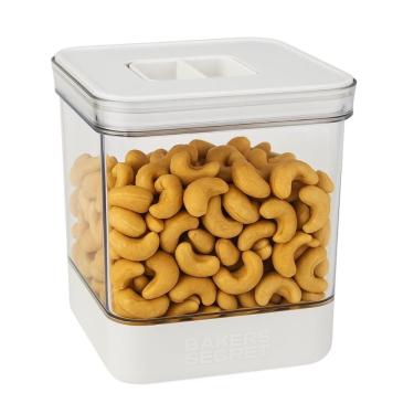 Imagem de Pote Hermético Porta Mantimentos Tampa Cozinha 2500ml Branco