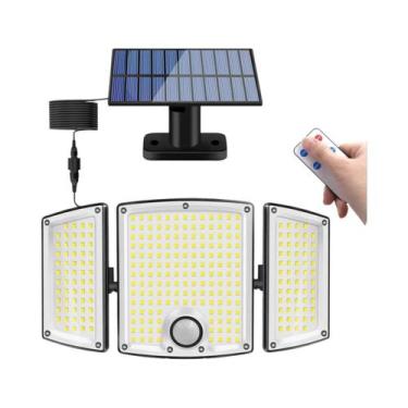 Imagem de Luz Solar De Jardim Externa 278 LED IP65 À Prova d'Água Com 3 Modos E 
