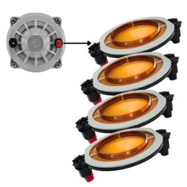 Imagem de Kit 4 Reparos Driver D 250x Corneta 8 Ohms D 250x Alumínio 100 Watts S