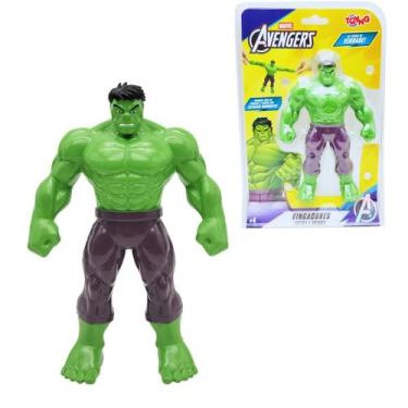 Imagem de Boneco Hulk Elástico Toyng Vingadores Marvel Estica Muito Infantil