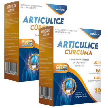 Imagem de Articulice curcuma kit 2cx colageno tipo2 ácido hialurônico curcuma gl