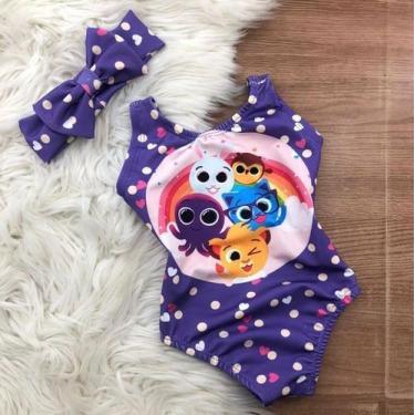 Imagem de Body Maio Suplex Infantil Temático Bolofofos 04 - Joaninha Baby, 06M A