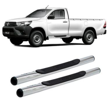 Imagem de Estribo Hilux 2006 A 2015 Cabine Simples Cromado - SOLAR