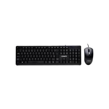 Imagem de Kit Teclado e Mouse com Fio CF1001 USB 2.0 Preto - MAXPRINT
