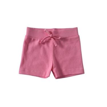 Imagem de Short Bebê Suedine Menino Menina e Neutro Algodão - Mafessoni, P, Rosa