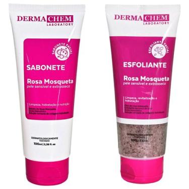 Imagem de Kit Skincare Sabonete E Esfoliante Rosa Mosqueta Dermachem
