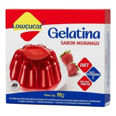 Imagem de Gelatina Zero Açúcar Sabor Morango 10g Lowçucar
