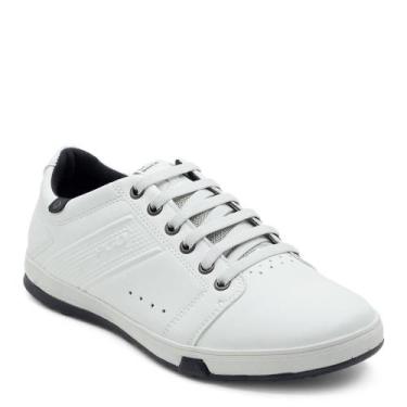 Imagem de Sapatênis Masculino Pegada 170421 Branco, 39, Branco