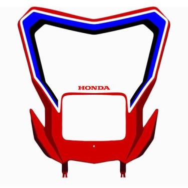 Imagem de Carenagem Farol Biker R1de Xr 250 Tornado C/ Adesivo, Vermelho