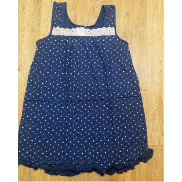 Imagem de Camisola de malha feminina regata Azul Tam M - Dani lingerie