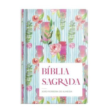 Imagem de Livro - Bíblia RC gigante - Capa semi luxo flor listrada