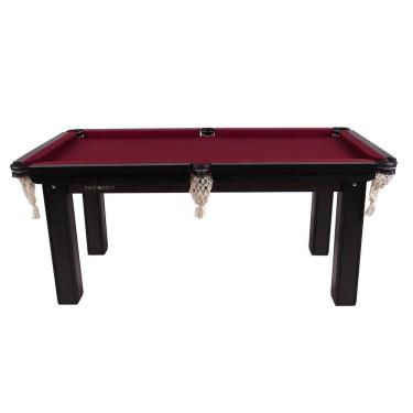 Imagem de Mesa Sinuca Bilhar MDF 1,85x1,07 com kit Procopio - Vinho