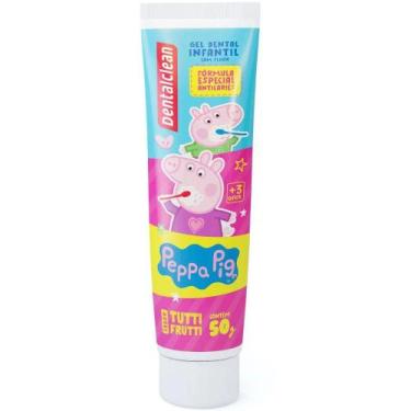 Imagem de Gel Dental Infantil Peppa Pig Tutti Frutti Flúor Dentalclean 50g