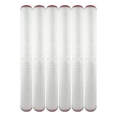 Imagem de Kit 6 Filtro Plissado Absoluto, 20 Polegadas 0.22 Micras Branco - Roya