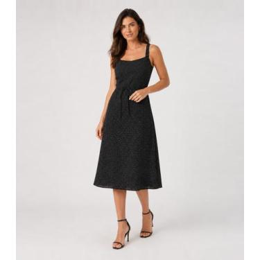 Imagem de Vestido Feminino Midi Visco Premiere Infinita Cor Preto, M, Preto