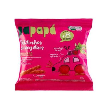 Imagem de Palitinhos de Vegetais Beterraba e Grão-de-Bico Papapá 20g