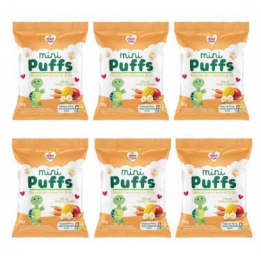 Imagem de Kit Biscoito de Arroz Mini Puffs Manga e Cenoura Nhami Mami - 6 unidad
