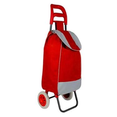 Imagem de Carrinho de Bolsa Multiuso Com 2 Rodas Lona Liso 1L Facinato - L&T, Ve