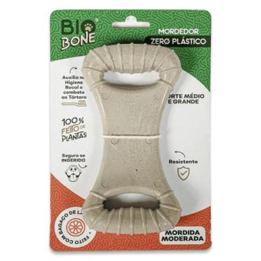 Imagem de Mordedor Biobone Natural Cães Grande Mordida Forte Laranja
