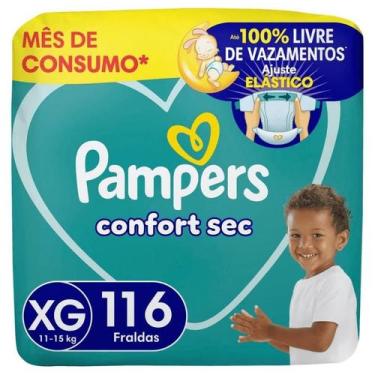 Imagem de Fralda Pampers Confort Sec Jumbo XG 116 unidades