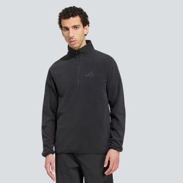 Imagem de Jaqueta Adidas Terrex Essentials Half Zip Fleece Preta, P